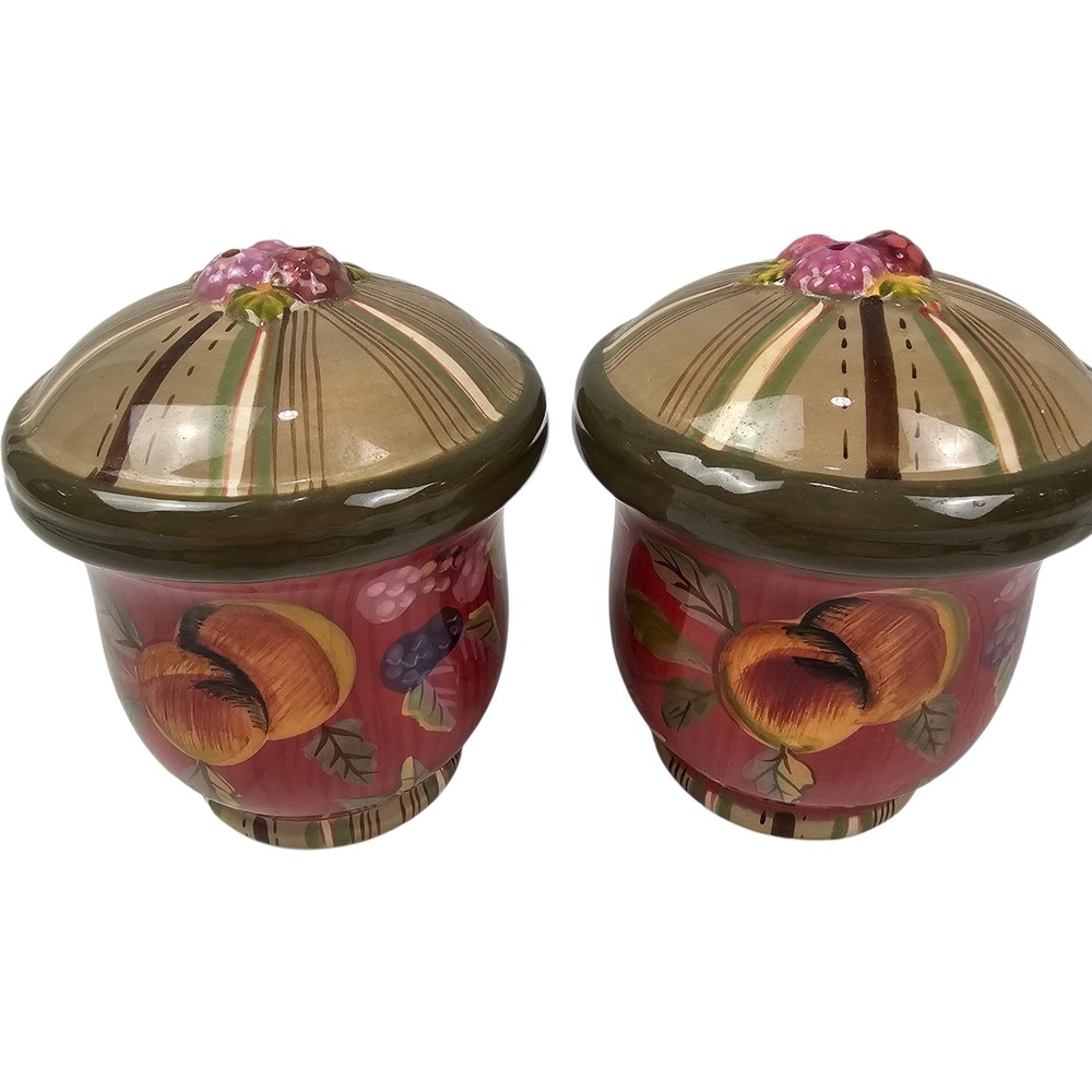 Vintage Tracy Porter Octavia Hill Garden Collection‎ Salt and Pepper Shakers